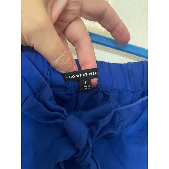 Who what wear royal blue off the shoulder blouse. Size Large - Picture 4 of 12